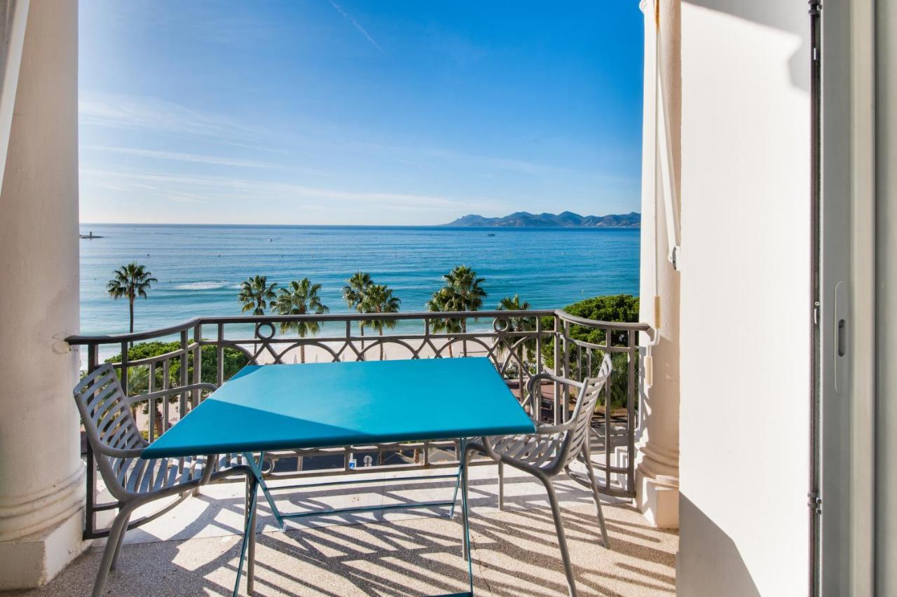 Palais Miramar - Suite Blue Room - Vue Mer -Croisette Emplacement Unique - 20M Plage - Wifi - Clim Cannes Eksteriør billede