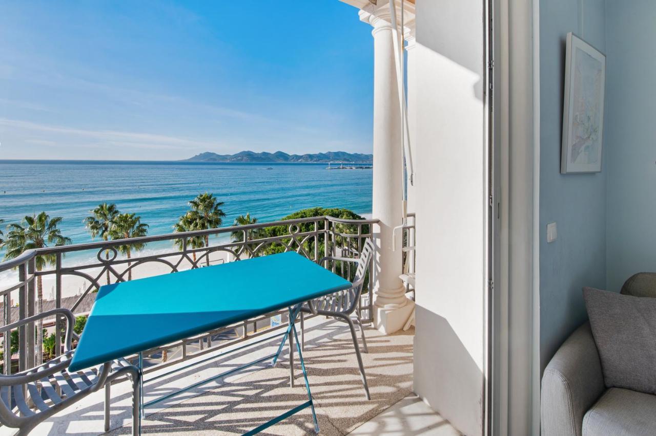 Palais Miramar - Suite Blue Room - Vue Mer -Croisette Emplacement Unique - 20M Plage - Wifi - Clim Cannes Eksteriør billede